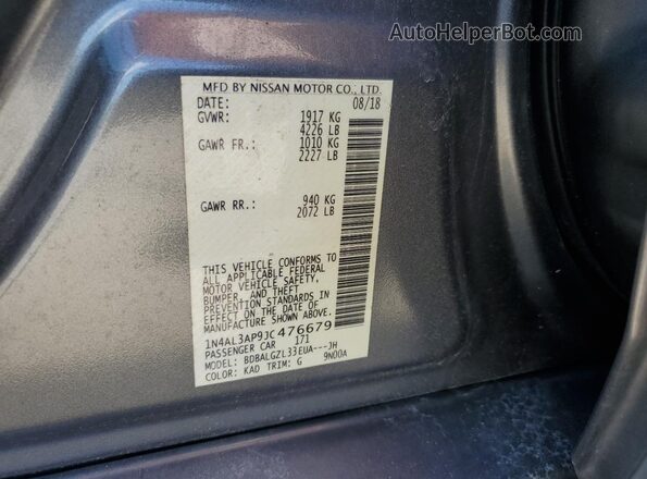 1N4AL3AP9JC476679 2018 NISSAN ALTIMA Gray 