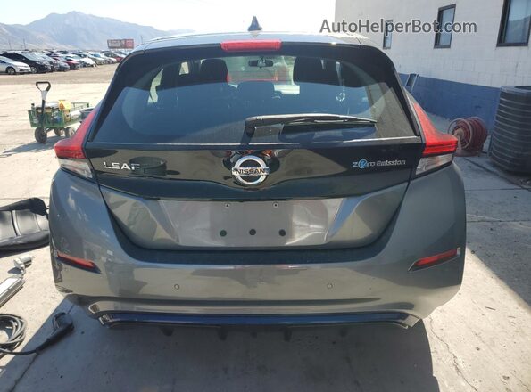 1N4AZ1BV7MC554669 2021 NISSAN LEAF Gray Rear view