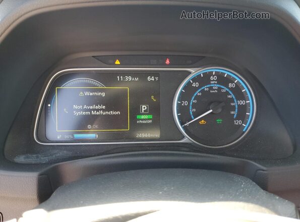 1N4AZ1BVXPC554363 2023 NISSAN LEAF Silver Instrument cluster view