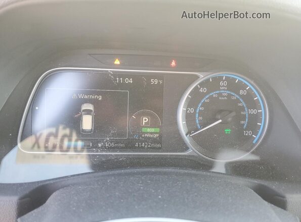1N4AZ1CP7KC311487 2019 NISSAN LEAF White 