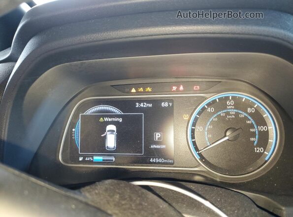 1N4AZ1CV7MC550474 2021 NISSAN LEAF Серебряный Вид щитка приборов