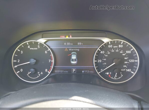 1N4BL4BV8LC273695 2020 NISSAN ALTIMA Silver Widok tylnych siedzeń