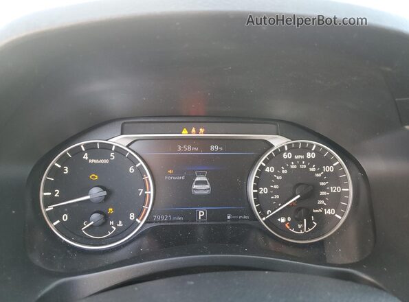 1N4BL4BVXLC261256 2020 NISSAN ALTIMA Silver Instrument cluster view