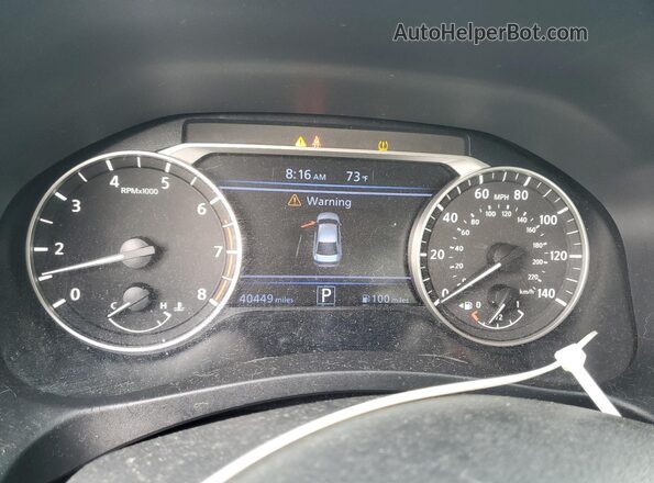1N4BL4CV7NN406470 2022 NISSAN ALTIMA Black Instrument cluster view