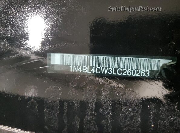 1N4BL4CW3LC260263 2020 NISSAN ALTIMA Gray VIN կոդի պիտակի տեսք