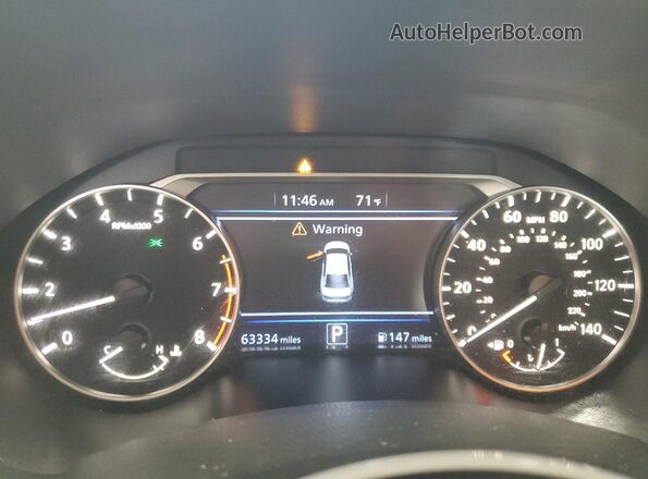 1N4BL4DV7NN403258 2022 NISSAN ALTIMA Серебряный Вид щитка приборов