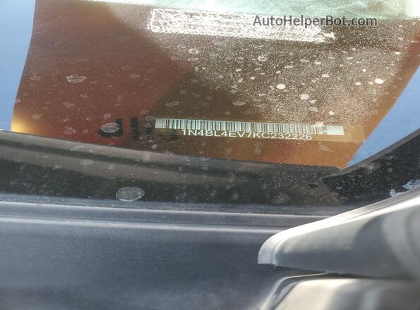 1N4BL4EV7KC232226 2019 NISSAN ALTIMA Silver Engine compartment view