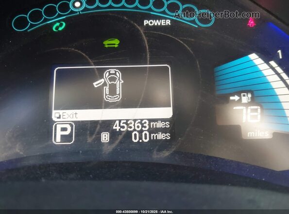 1N4BZ0CP0HC307319 2017 NISSAN LEAF Blue 