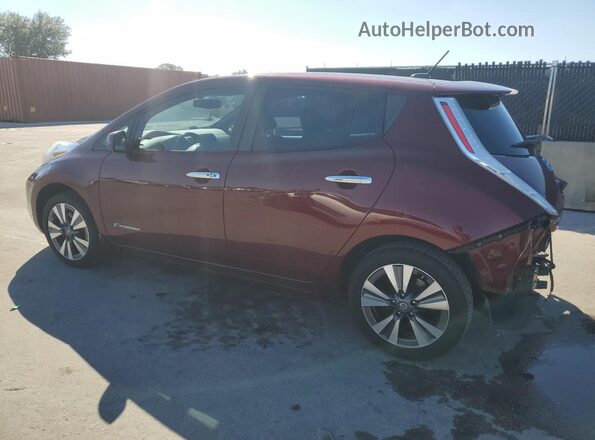 1N4BZ0CP2GC305957 2016 NISSAN LEAF Бордовый Задняя левая четверть