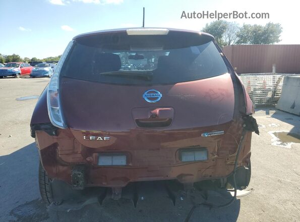 1N4BZ0CP2GC305957 2016 NISSAN LEAF Бордовый Вид сзади