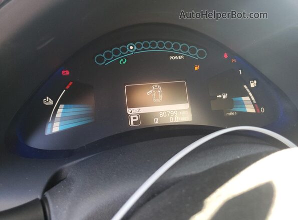 1N4BZ0CP2GC305957 2016 NISSAN LEAF Бордовый Вид щитка приборов