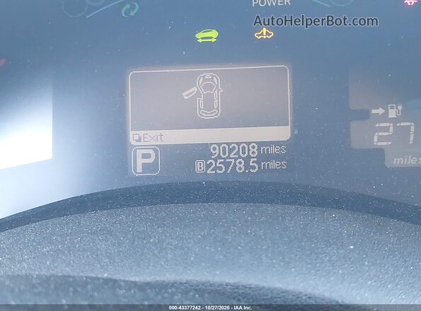1N4BZ0CP3HC302888 2017 NISSAN LEAF Silver Սարքավորումների վահանակի տեսք
