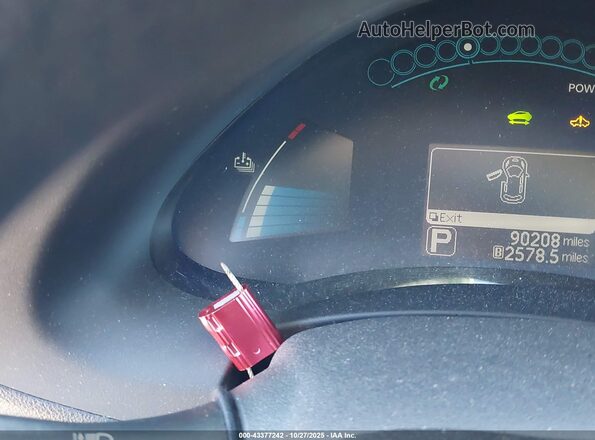 1N4BZ0CP3HC302888 2017 NISSAN LEAF Silver Սալոնի հետևի տեսք