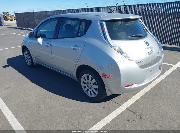 1N4BZ0CP3HC302888 2017 NISSAN LEAF Silver Հետևի ձախ