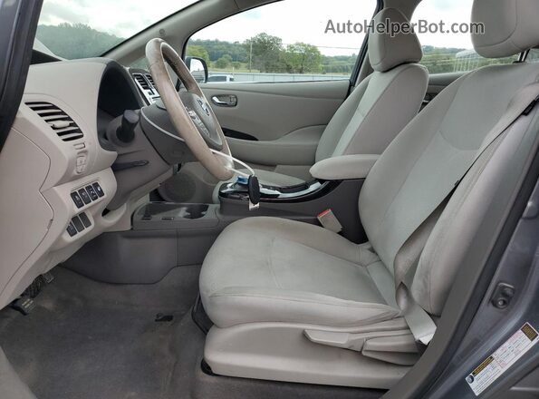 1N4BZ0CP5GC303104 2016 NISSAN LEAF Gray Widok wnętrza z przodu