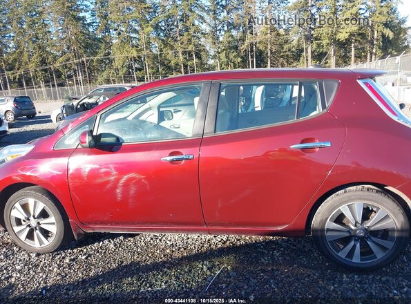 1N4BZ0CP8GC301069 2016 NISSAN LEAF Red Widok wnętrza 360 stopni