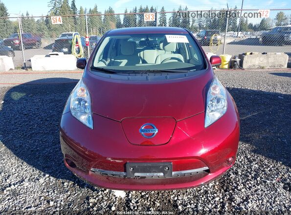 1N4BZ0CP8GC301069 2016 NISSAN LEAF Red Widok zestawu wskaźników