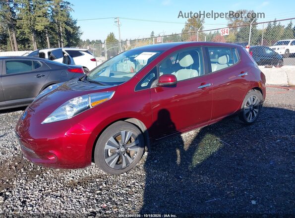 1N4BZ0CP8GC301069 2016 NISSAN LEAF Red Przód lewy
