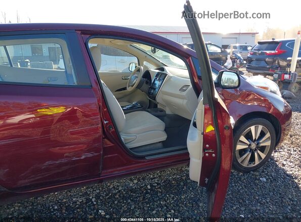 1N4BZ0CP8GC301069 2016 NISSAN LEAF Red Widok wnętrza z przodu