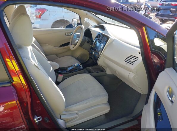 1N4BZ0CP8GC301069 2016 NISSAN LEAF Red 