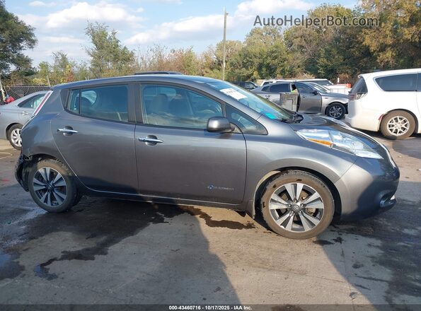1N4BZ0CPXHC305884 2017 NISSAN LEAF Gray უკანა სალონის ხედი