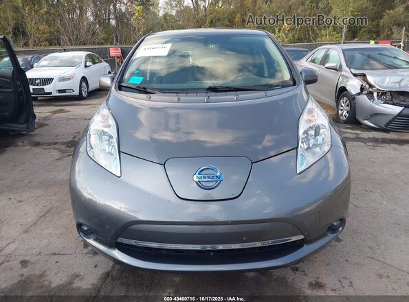 1N4BZ0CPXHC305884 2017 NISSAN LEAF Gray ხელსაწყოთა პანელის ხედი