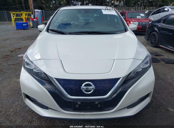1N4BZ1CP0LC301826 2020 NISSAN LEAF White ხელსაწყოთა პანელის ხედი