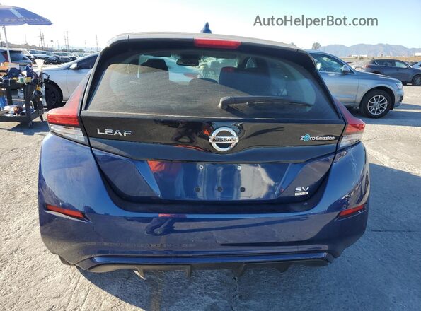 1N4BZ1CP1LC306954 2020 NISSAN LEAF Blue Widok z tyłu