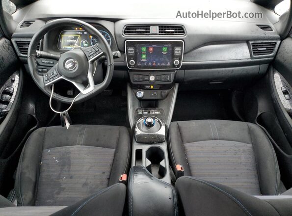 1N4BZ1CP6KC319505 2019 NISSAN LEAF Blue Widok deski rozdzielczej