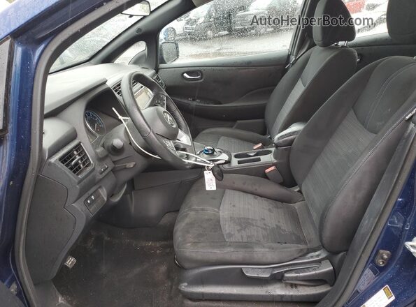 1N4BZ1CP6KC319505 2019 NISSAN LEAF Blue Widok wnętrza z przodu