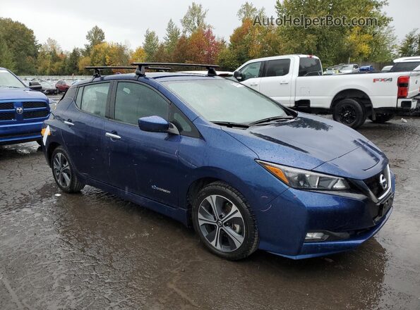 1N4BZ1CP6KC319505 2019 NISSAN LEAF Blue Przód prawy