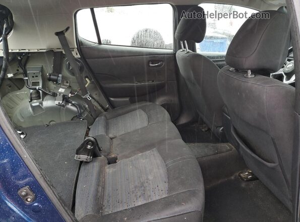 1N4BZ1CP6KC319505 2019 NISSAN LEAF Blue Widok tylnych siedzeń