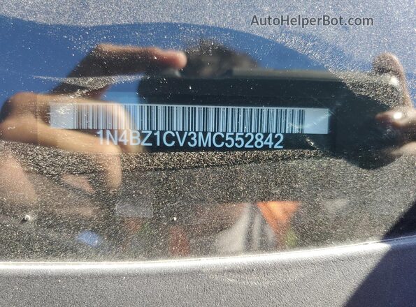 1N4BZ1CV3MC552842 2021 NISSAN LEAF Silver VIN կոդի պիտակի տեսք