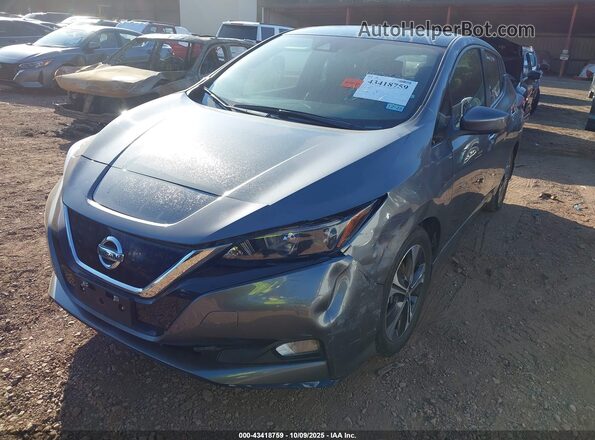 1N4BZ1CV6MC556531 2021 NISSAN LEAF Black Դիմացի տեսք