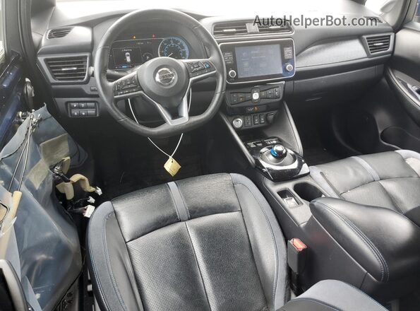 1N4BZ1DP8LC304830 2020 NISSAN LEAF Blue Dashboard view