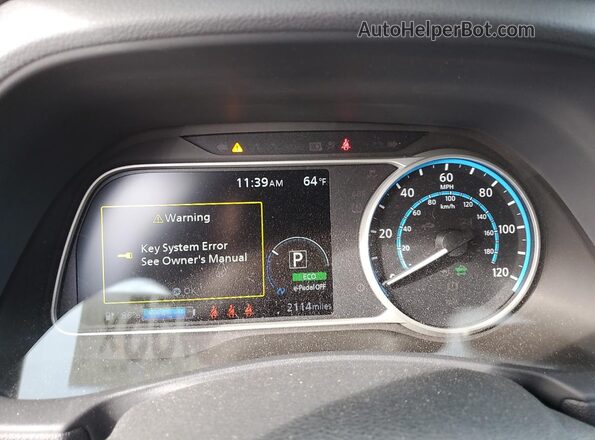 1N4CZ1CV2SC557208 2025 NISSAN LEAF Gray Вид щитка приладів