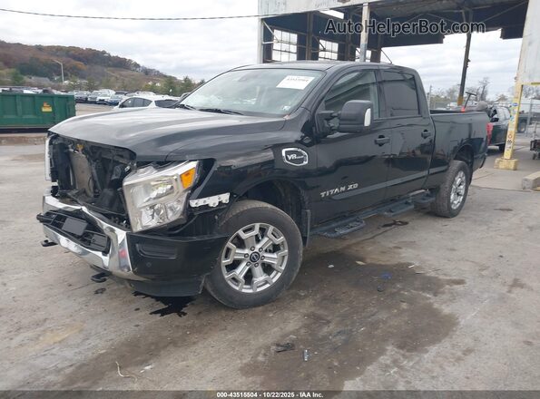 1N6AA1FB2RN113400 2024 NISSAN TITAN XD Black Vista tres cuartos delantera izquierda