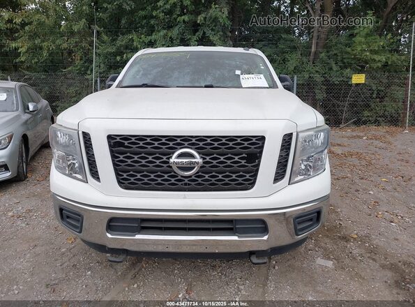 1N6BA1F37KN522169 2019 NISSAN TITAN XD White Instrument cluster view
