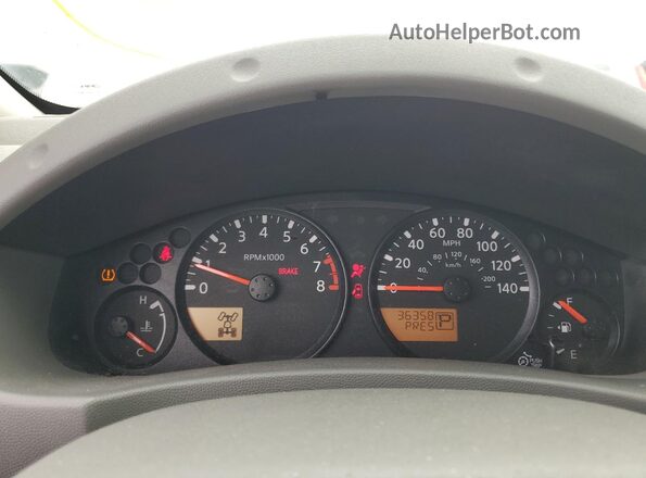 1N6ED0EB4LN714710 2020 NISSAN FRONTIER White Instrument cluster view
