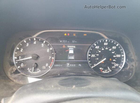1N6ED1CL5RN652292 2024 NISSAN FRONTIER White Вид щитка приладів