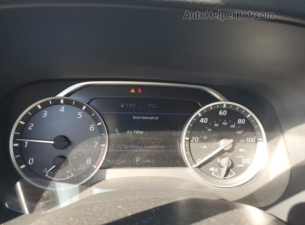 1N6ED1CL7NN671744 2022 NISSAN FRONTIER Белый Вид щитка приборов