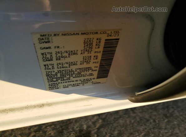 1N6ED1FK9PN653056 2023 NISSAN FRONTIER White 