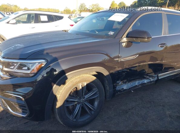 1V26E2CA5LC226659 2020 VOLKSWAGEN ATLAS Black Front view