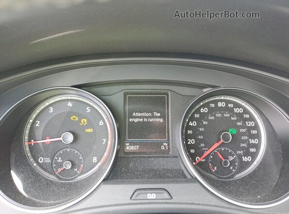 1V26E2CA7LC230048 2020 VOLKSWAGEN ATLAS Black Widok zestawu wskaźników