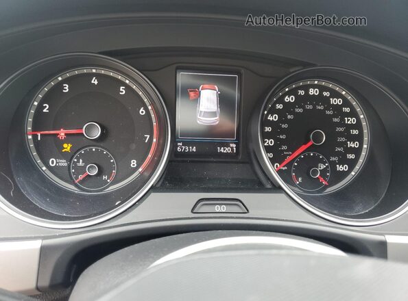1V2DP2CA6MC599017 2021 VOLKSWAGEN ATLAS Black Вид щитка приладів