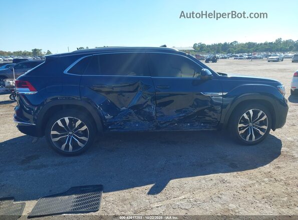 1V2FE2CA8NC217313 2022 VOLKSWAGEN ATLAS Dark Blue Вид задней части салона