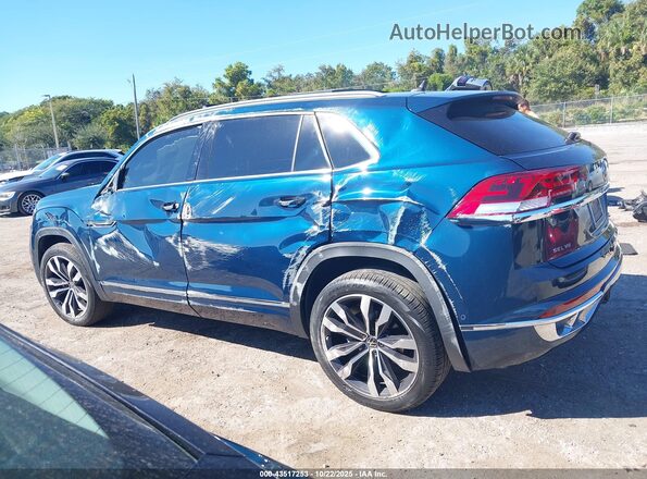1V2FE2CA8NC217313 2022 VOLKSWAGEN ATLAS Dark Blue Панорамный вид салона 360°