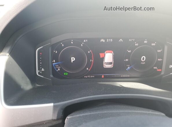 1V2HR2CA4PC522906 2023 VOLKSWAGEN ATLAS Белый Вид щитка приборов