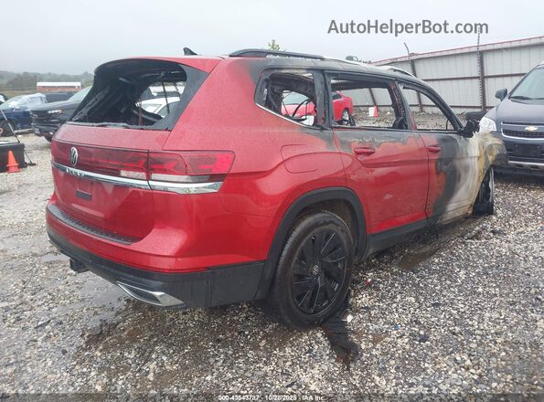 1V2JR2CA6RC543454 2024 VOLKSWAGEN ATLAS Red Задня права чверть
