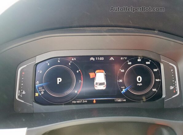 1V2KC2CA3NC205087 2022 VOLKSWAGEN ATLAS Черный Вид щитка приборов